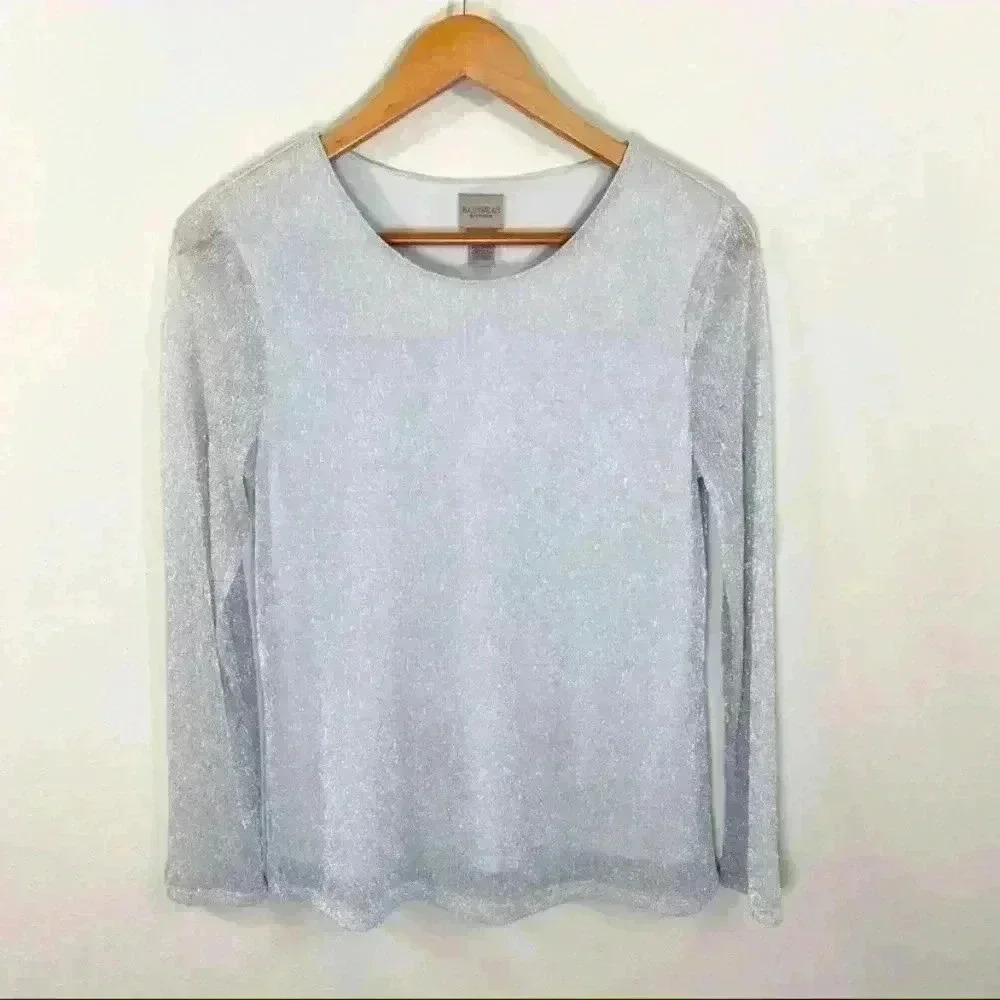 NWT Easywear by Chico’s silver long sleeve top